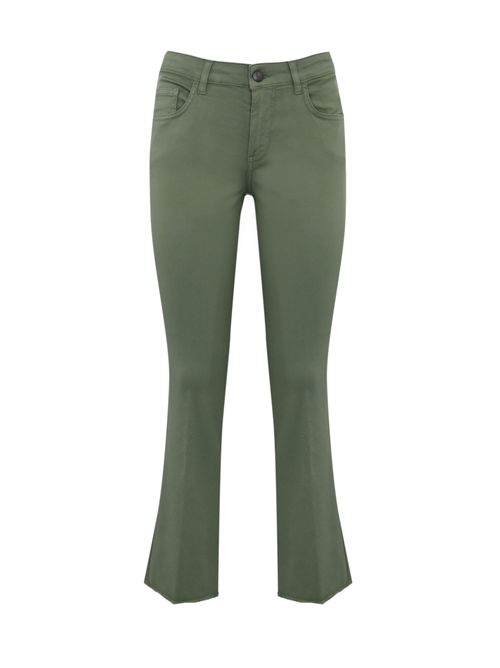 Pantalone Cinque tasche in cotone stretch Verde FAY | NTW8650520T M47V617